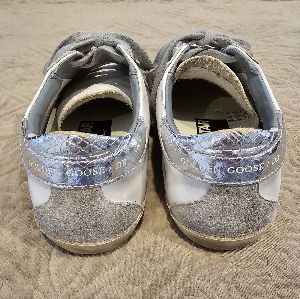 Golden Goose Silver Star Size 7 - Picture 4 of 9